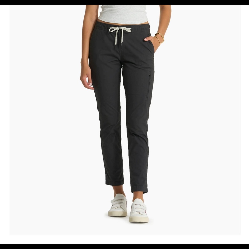 NWT Vuori Women's Ripstop Pants Charcoal Gray Organic Cotton MED NWOT …